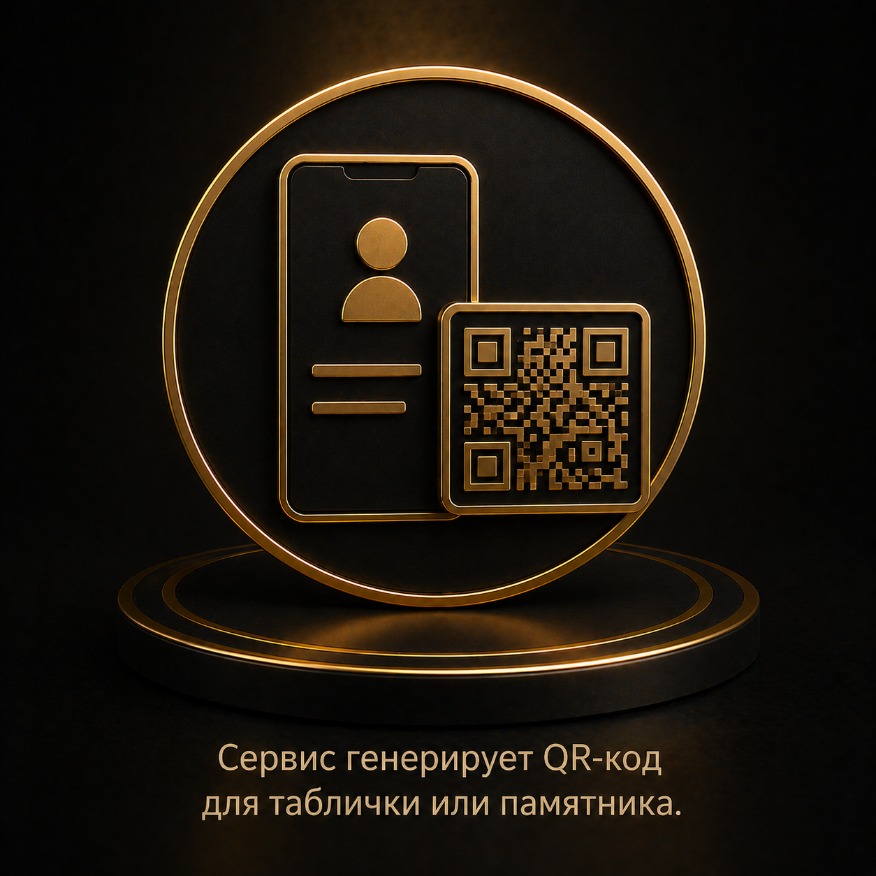 Генерация QR-кода для таблички или памятника